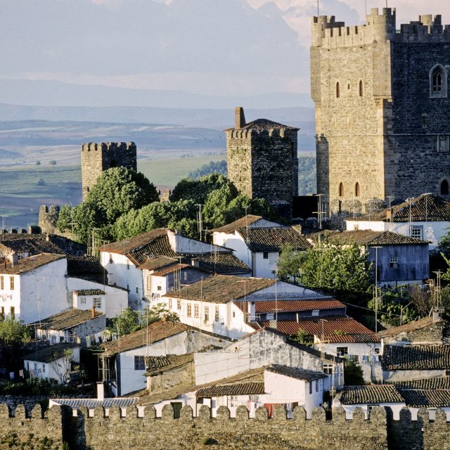DF3RH7 Fortified city of Braganca (XII th century). Tras-os-Montes Province. Porto e Norte region. Portugal